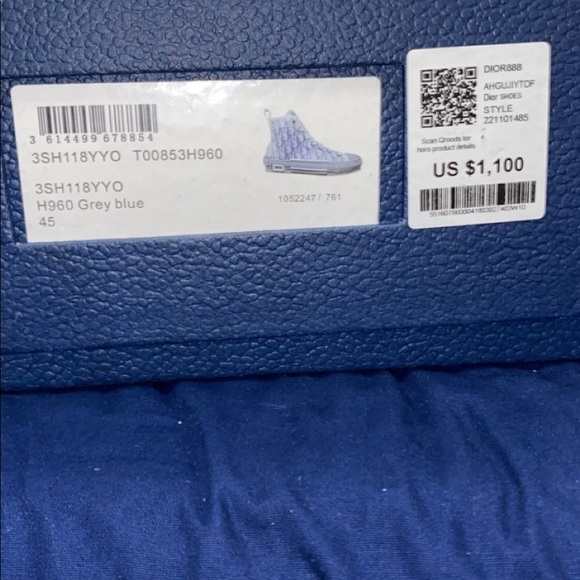 DIOR CONVERSE GREY SIZE 11 - Picture 5 of 6